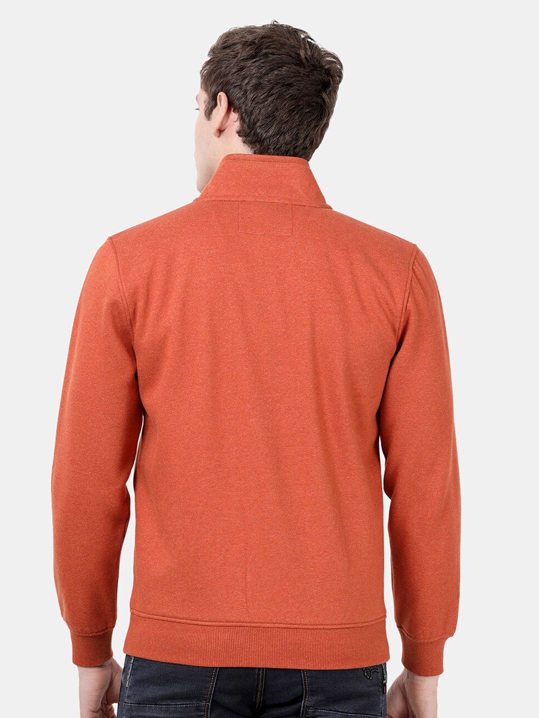 T-Base Men Orange Sweatshirt