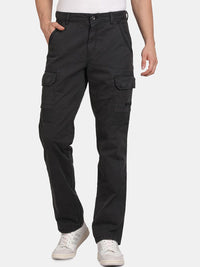 T-Base Men Regular Fit Mid-Rise Cotton Cargos