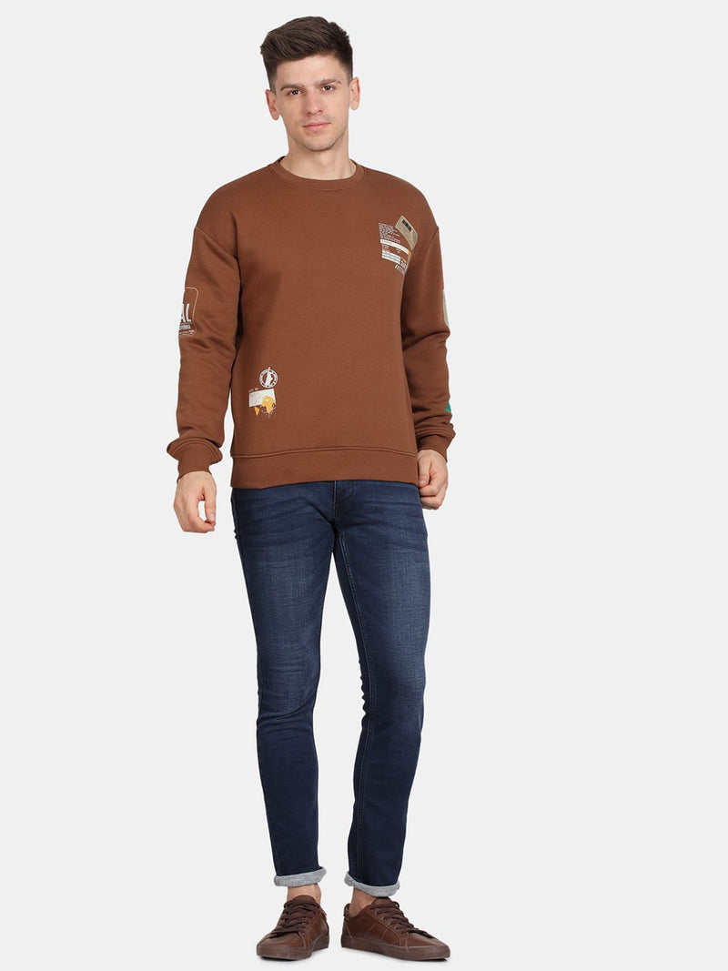 T-Base Men Graphic Printed Sweatshirt