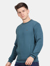 T-Base Men Solid Round Neck Sweatshirt