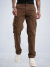 T-Base Men Regular Fit Cargos Trousers